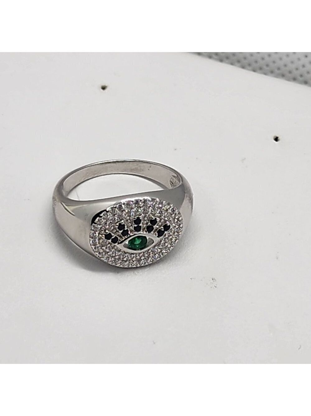 Brand New Sterling Silver 925 Evil Eye Ring - Picture 3 of 6